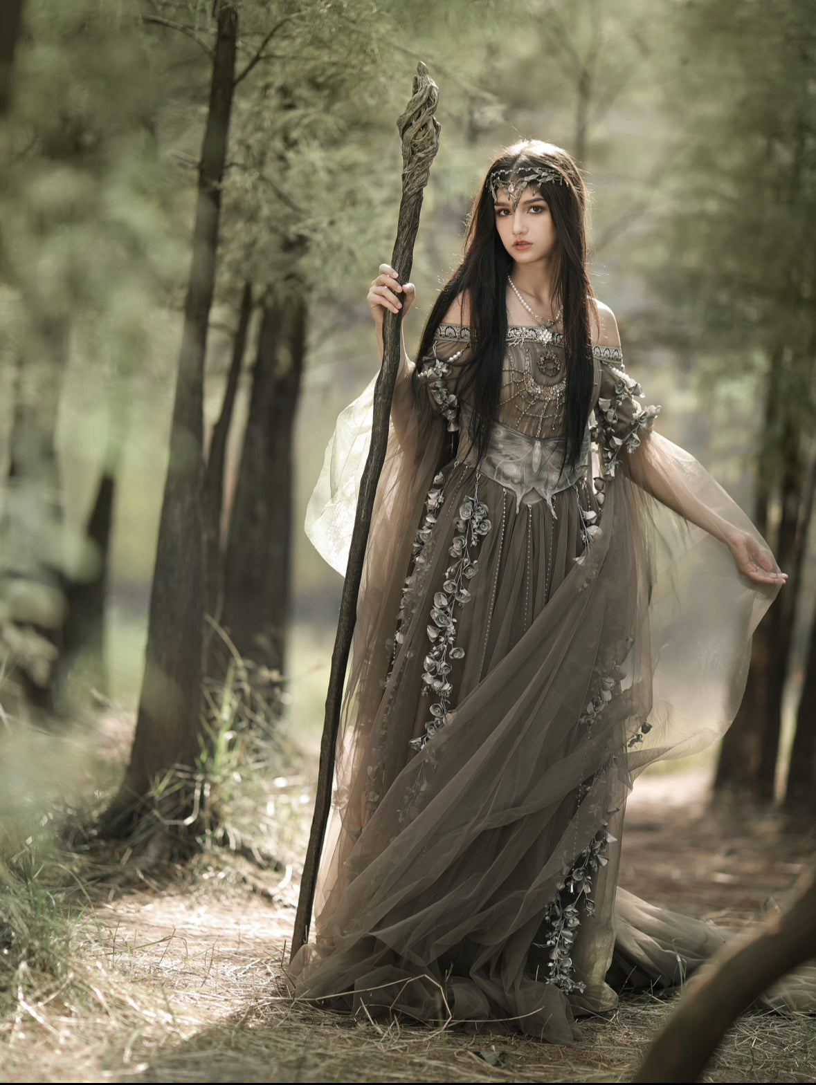 FAUWN | Luna Moth Fantasy Gown