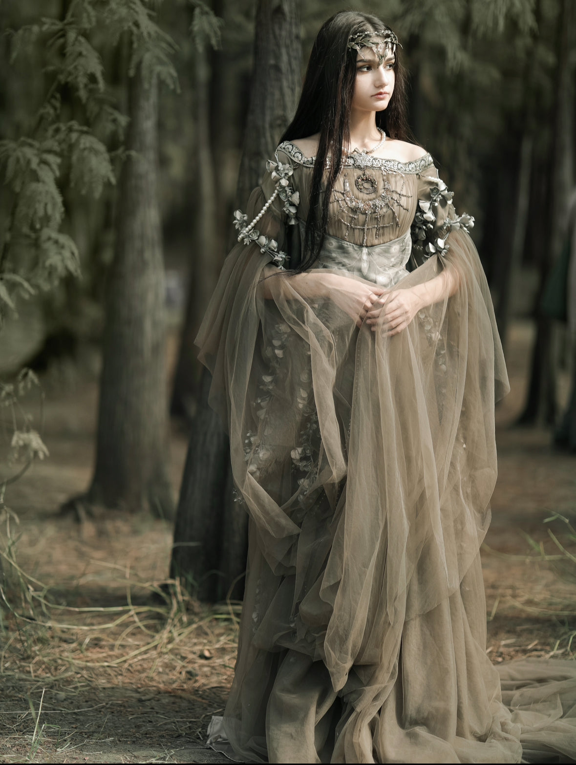 FAUWN | Luna Moth  Fantasy Gown