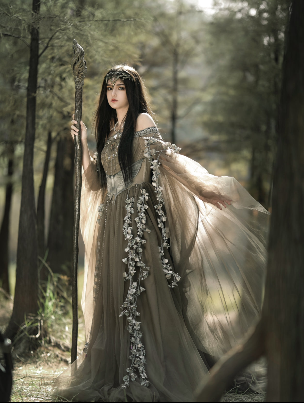FAUWN | Luna Moth  Fantasy Gown
