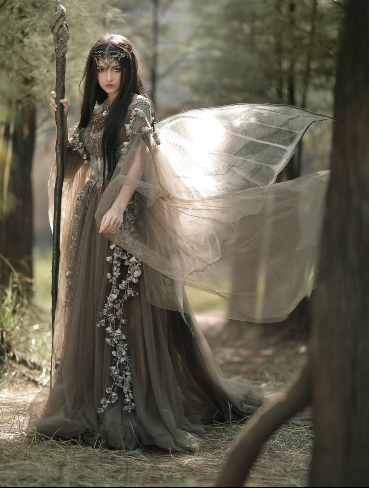 FAUWN | Luna Moth  Fantasy Gown