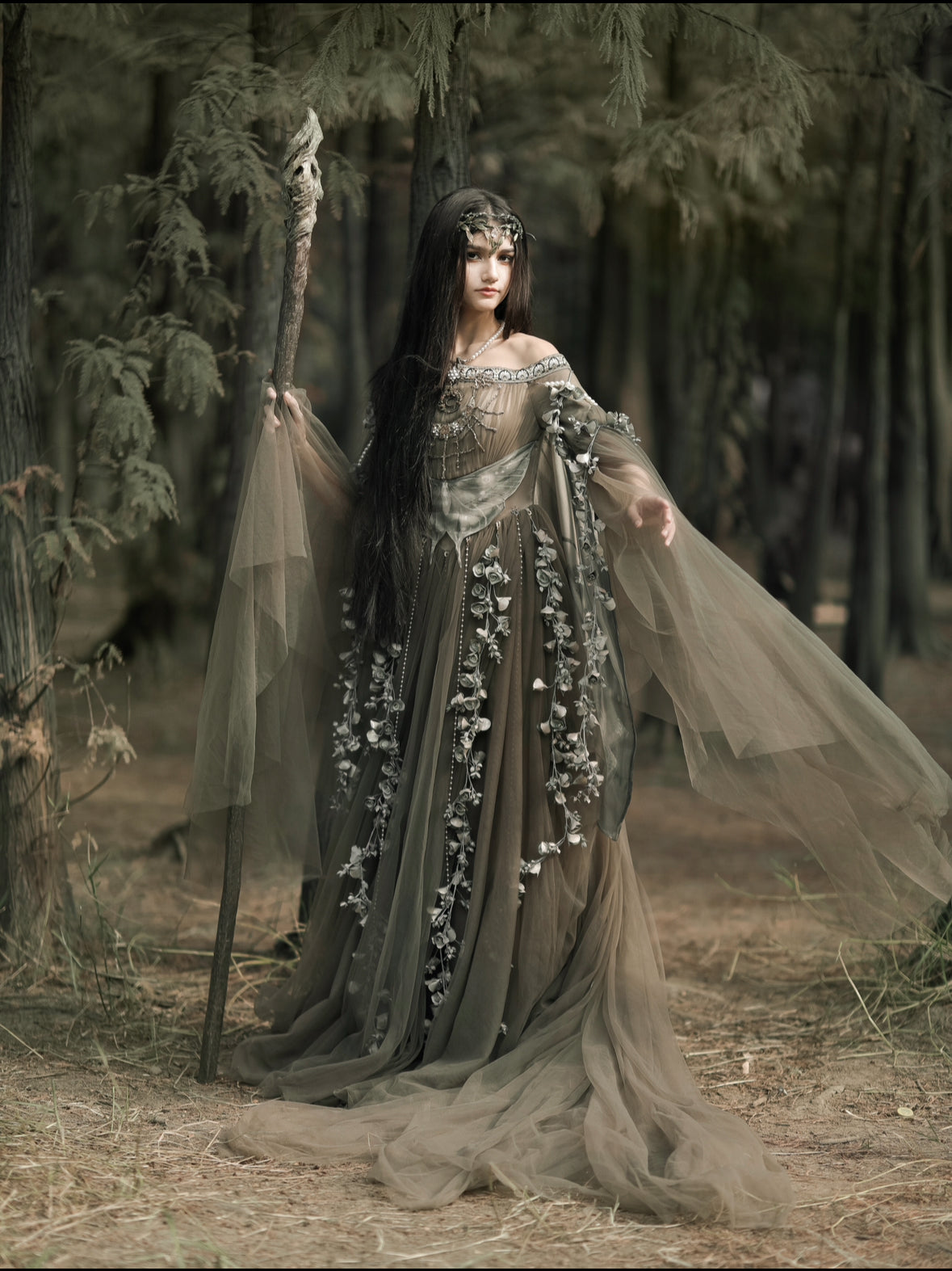 FAUWN | Luna Moth  Fantasy Gown