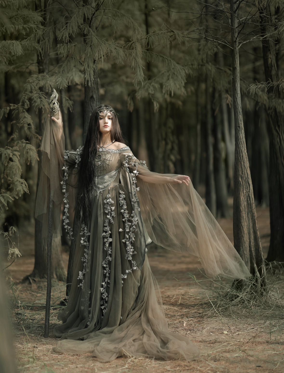 FAUWN | Luna Moth  Fantasy Gown