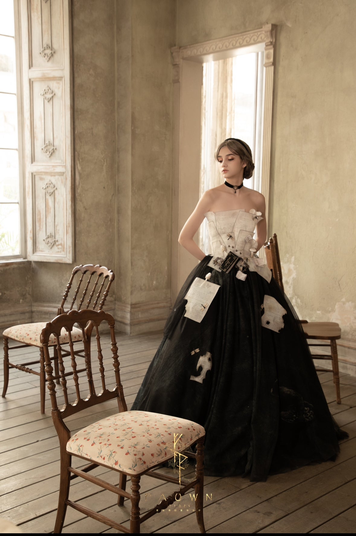 FAUWN | Fading Wall Paper Bridal Gown